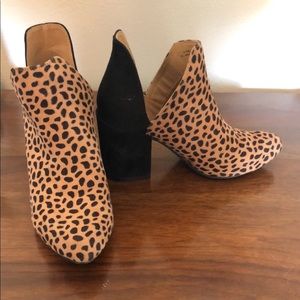 Leopard booties